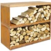 OFYR Wood Storage Dressoir 100 Cm Cortenstaal -Bbq Promotiewinkel 8809 82744 1