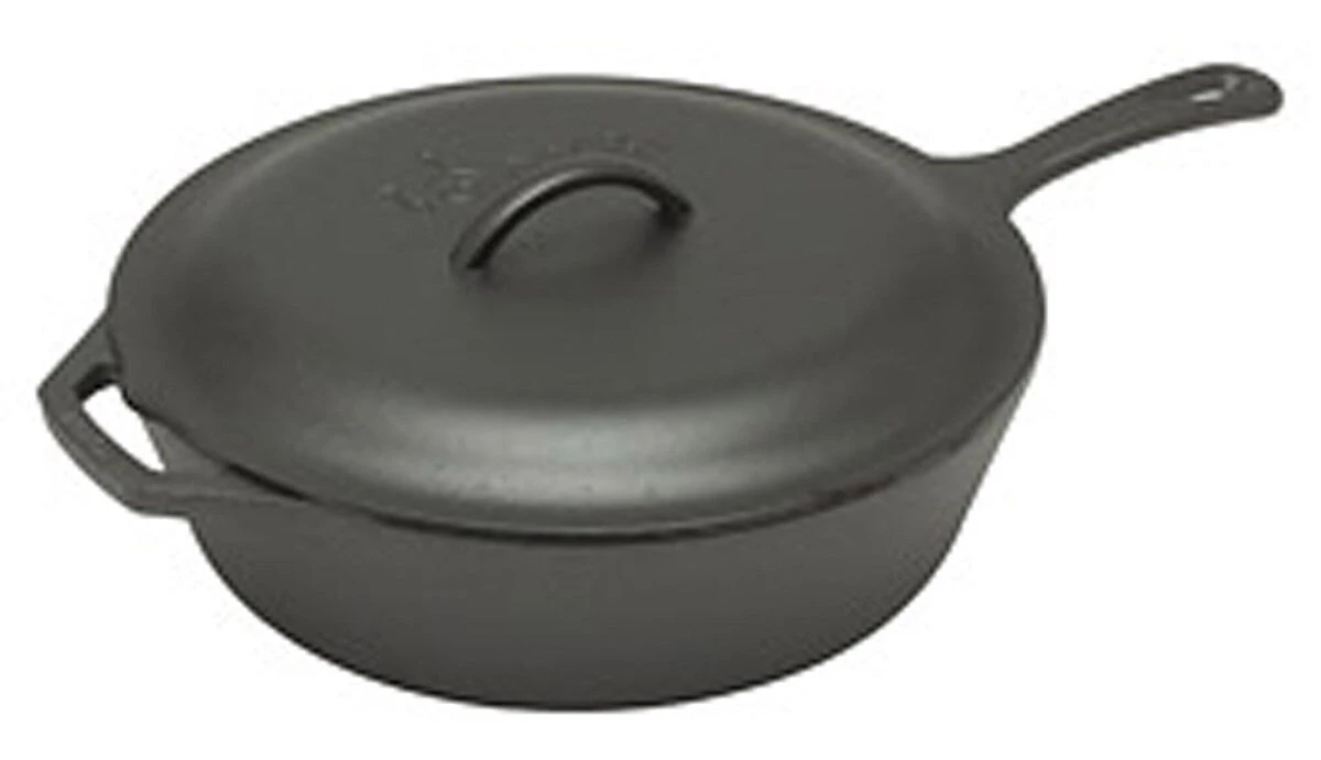 Lodge Logic Skillet Koekenpan Met Deksel ø 31 Cm Gietijzer Zwart