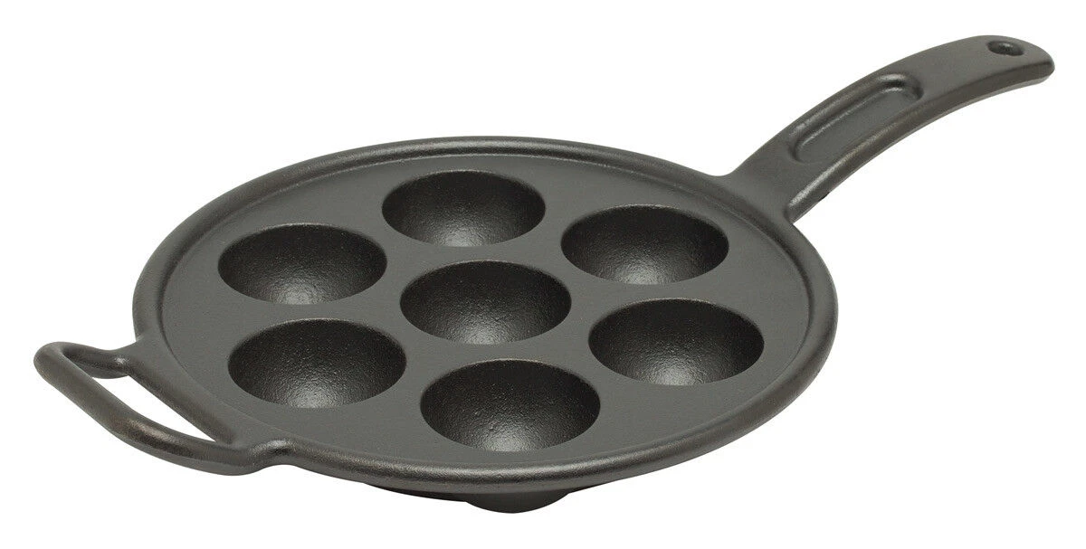 Lodge Pro-logic Aebleskiverpan ø 23 Cm Gietijzer Zwart