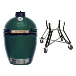 Big Green Egg Large Barbecue ø 47 Cm Keramiek Groen Met Onderstel -Bbq Promotiewinkel bge hoofd 2 large nest