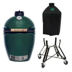Big Green Egg Large Barbecue ø 47 Cm Keramiek Groen Met Onderstel En Hoes -Bbq Promotiewinkel bge hoofd 2 large nest cover