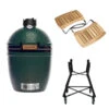 Big Green Egg Small Barbecue ø 33 Cm Keramiek Groen Met Onderstel En Acaciahouten Zijtafels -Bbq Promotiewinkel bge hoofd 2 small nest acacia