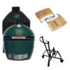Big Green Egg Extra Large Barbecue ø 67,5 Cm Keramiek Groen Met IntEGGrated Nest, Handler, Acaciahouten Zijtafels En Hoes -Bbq Promotiewinkel bge hoofd 2 xlarge integgrated nest handler acacia mates cover