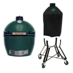 Big Green Egg Extra Large Barbecue ø 67,5 Cm Keramiek Groen Met Onderstel En Hoes -Bbq Promotiewinkel bge hoofd 2 xlarge nest cover