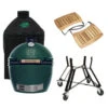 Big Green Egg Extra Large Barbecue ø 67,5 Cm Keramiek Groen Met Onderstel, Acaciahouten Zijtafels En Hoes -Bbq Promotiewinkel bge hoofd 4 2 xlarge nest acacia mates cover