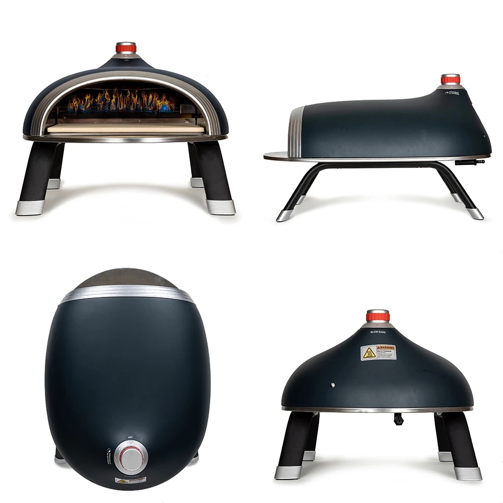 Delivita Diavolo Gas Pizza-oven Compleet Navy Blue 4 Delivita Diavolo Gas Pizza-oven Compleet Navy Blue - Afbeelding 2