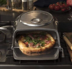 Oldenhof Fernus Stovetop Pizzaoven Rvs -Bbq Promotiewinkel fernus silver sfeer