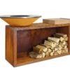 OFYR Island 85-100 Vuurkorf - Barbecue Met Meubel En Plank Van Teakhout -Bbq Promotiewinkel hrk3l4ik