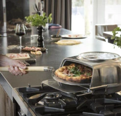 Oldenhof Fernus Stovetop Pizzaoven Rvs -Bbq Promotiewinkel pizzaschep silver