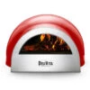 Delivita Houtgestookte Oven 65 X 59 X 39 Cm Chili Red -Bbq Promotiewinkel red oven front 1410x1076 crop center