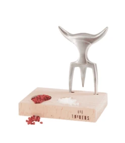 Tridens Vleesvork En Basis Geborsteld Rvs En Hout -Bbq Promotiewinkel tridens fork2